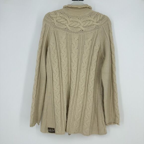 Matilda Jane Large Miso Button Cardigan Sweater Vintage Cottage Fairy Tan Rare - Picture 6 of 12